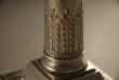 A Pair of Victorian Silver Plate Column Candlesticks c1860 