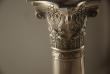 A Pair of Victorian Silver Plate Column Candlesticks c1860 