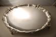 A George V Sterling Silver Shell and Gadroon Border Salver 1921