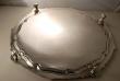 A George V Sterling Silver Shell and Gadroon Border Salver 1921
