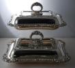 A Pair of Silver Plate Regency Style Entree Dishes