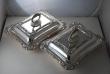 A Pair of Silver Plate Regency Style Entree Dishes