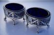 A Pair of Victorian Sterling Silver Salts made 1880