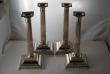 A set of Four Georgian Old Sheffield Plate candlesticks c1775
