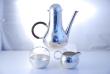 A silver tea set by Robert Welch