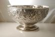 A Large Victorian Silver Rose Bowl