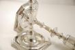 A Pair of Cast Victorian Silver Candlesticks by Holland, Aldwinkle and Slater