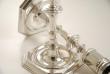 A Pair of Cast Victorian Silver Candlesticks by Holland, Aldwinkle and Slater