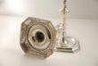 A Pair of Cast Victorian Silver Candlesticks by Holland, Aldwinkle and Slater