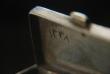 An Ottoman Silver snuff Box. Niello: possibly 18th Century Turksh Silver?