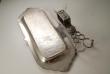 A late Regency Old Sheffield Plate Snuffer on Tray (wick trimmers)