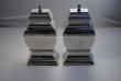 A Pair of American Sterling Silver Tea Caddies