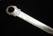 A Georgian Irish Bright Cut Silver Meat Skewer or letter opener