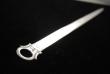 A Georgian Irish Bright Cut Silver Meat Skewer or letter opener