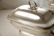 A pair of Old Sheffield Plate Sauce Tureens with the Walpole crest