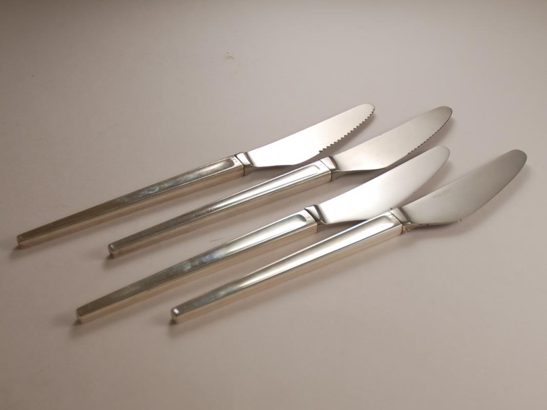 A Sterling Silver Flatware Set Of Georg Jensen In the Argo Pattern
