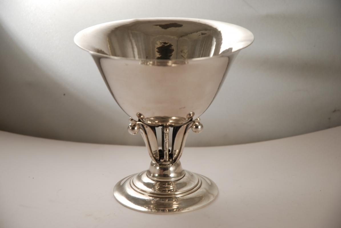 A Georg Jensen Silver Compote or Bowl: 17B A Georg Jensen Silver Compote or Bowl: 17B