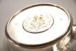 A Pair of Post War Silver Wine Coasters by Garrard and Alex Styles