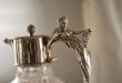 A Silver and Lead Crystal Claret Jug