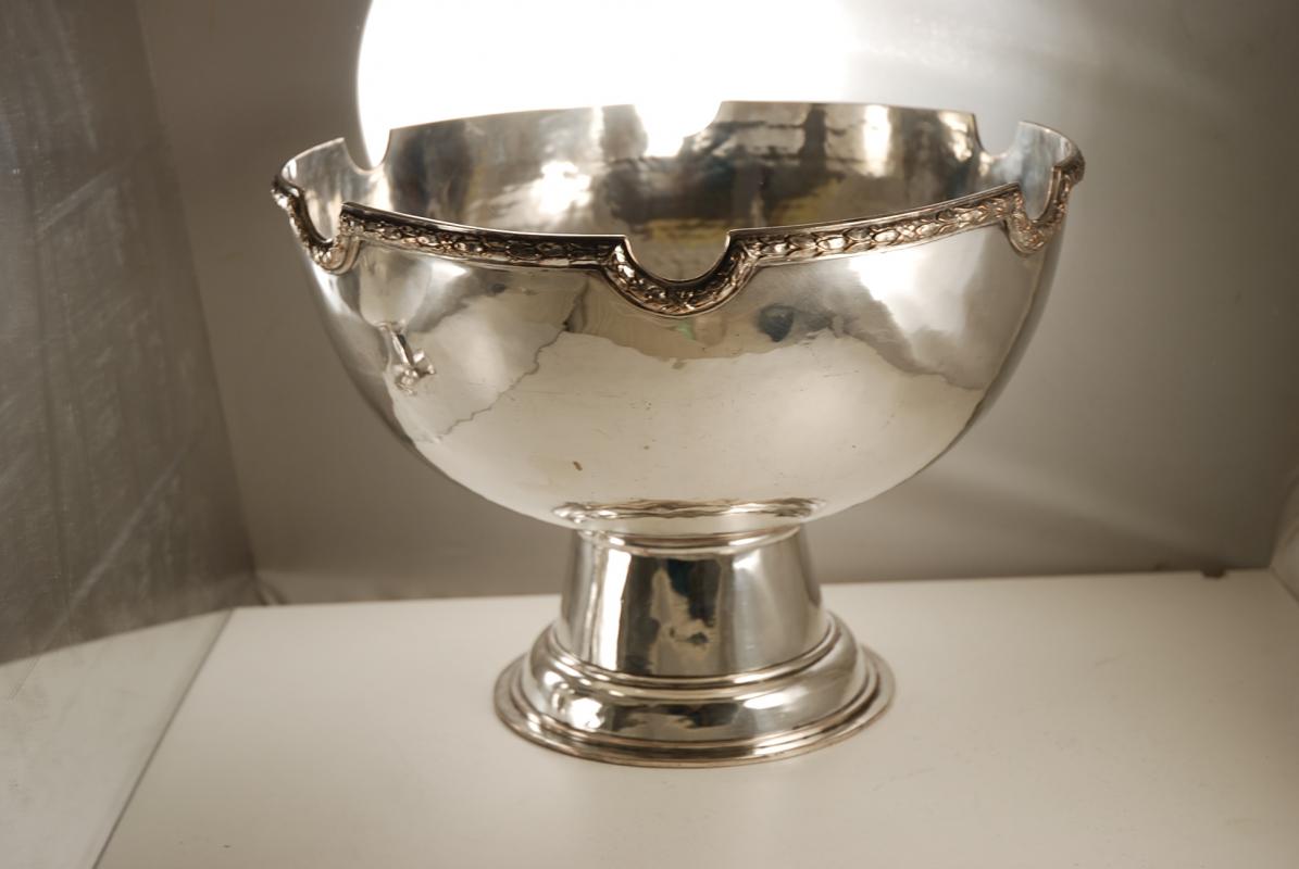 An Arts and Crafts Silver Plated Monteith Bowl by Duchess of Sutherland Cripples Guild