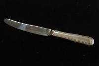 Old Danish/ Dobbelt Riflet Georg Jensen Silver Dinner Knife Long Handle 