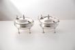 A Pair of Arts & Crafts Mustard Pots by A.E. Jones