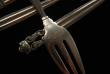 A Set of Eight Acorn Pattern Georg Jensen Silver Cake Forks