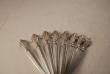 A Silver Flatware Set of 8 sterling silver Tea Spoons made by Georg Jensen in the Acanthus Pattern