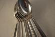 A Silver Flatware Set of 8 sterling silver Tea Spoons made by Georg Jensen in the Acanthus Pattern