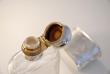 A Silver and Crystal Hip Flask