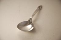 A Silver Serving Spoon in the Acorn Pattern by Georg Jensen
