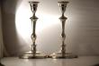 A pair of Neoclassical Old Sheffield Plate Candlesticks