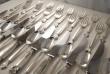 A Sterling Silver flatware set of Georg Jensen silver Cutlery in the Acanthus Pattern
