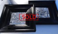 A pair of Victorian Shakespere Framed Plaques in the Dutch 17th Century Style