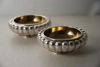 A Pair of Regency Georgian Silver Salts by Benjamin Smith