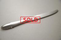 A Georg Jensen Bead Pattern Silver Butter Spreader