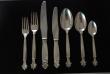 A Georg Jensen Sterling Silver Flatware set in the Acanthus Pattern