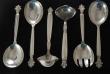 A Georg Jensen Sterling Silver Flatware set in the Acanthus Pattern